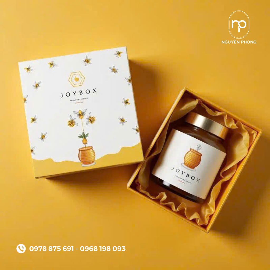 Khay lụa đựng mật ong
